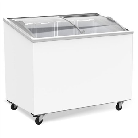 Ladă frigorifică cu capac din sticlă, 297 L, Combi Steel