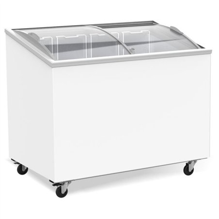 Ladă frigorifică cu capac din sticlă, 297 L, Combi Steel