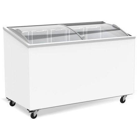 Ladă frigorifică cu capac din sticlă, 397 L, Combi Steel