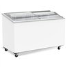 Ladă frigorifică cu capac din sticlă, 397 L, Combi Steel