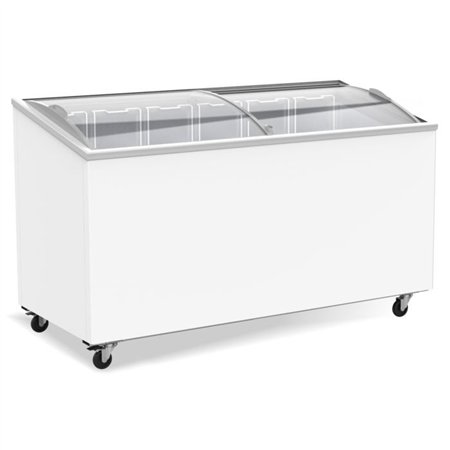 Ladă frigorifică cu capac din sticlă, 461 L, Combi Steel