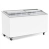 Ladă frigorifică cu capac din sticlă, 461 L, Combi Steel