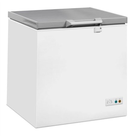 Ladă frigorifică, capac din oțel inoxidabil, 202 L, Combi Steel