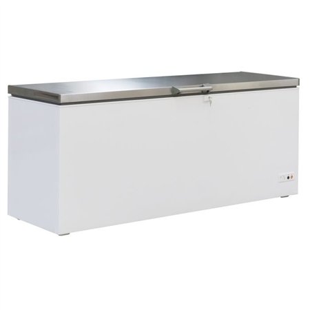 Ladă frigorifică, capac din oțel inoxidabil, 635 L, Combi Steel