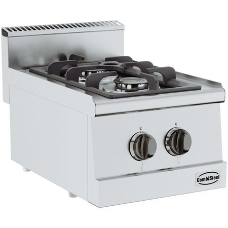 Plită gaz, 2 arzătoare, BASE 600 GAS RANGE 2 BU., Combi Steel