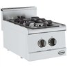 Plită gaz, 2 arzătoare, BASE 600 GAS RANGE 2 BU., Combi Steel