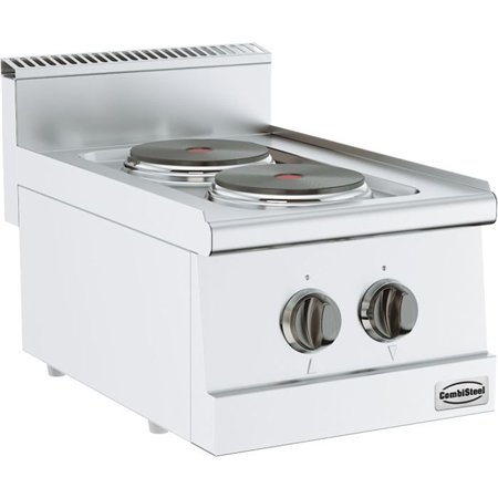 Plită electrică, 2 zone de gătit, BASE 600 ELECTRIC RANGE 2 PL., Combi Steel