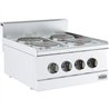 Plită electrică, 4 zone de gătit, BASE 600 ELECTRIC RANGE 4 PL., Combi Steel