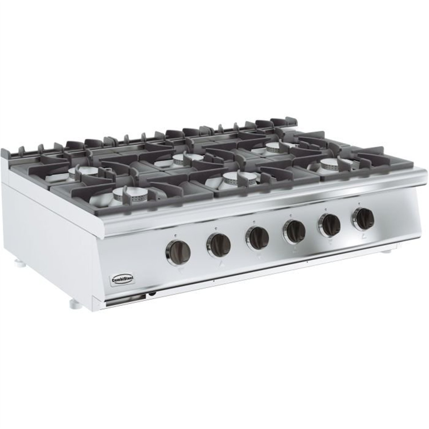 Aragaz profesional pe gaz, 6 arzătoare, BASE 700 GAS RANGE 6 BU., Combi Steel
