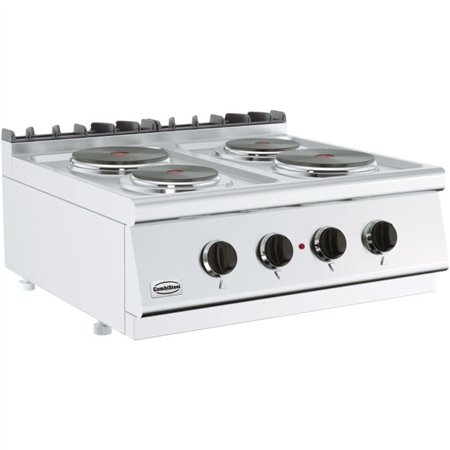 Plită electrică, 4 zone de gătit, BASE 700 ELECTRIC RANGE 4 PL., Combi Steel