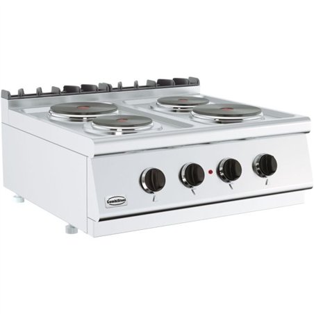 Plită electrică, 4 zone de gătit, BASE 700 ELECTRIC RANGE 4 PL., Combi Steel