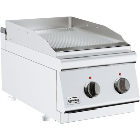 Plită de gătit, cu suprafață striată, electrică, BASE 700 EL. FRY TOP GROOVED, Combi Steel