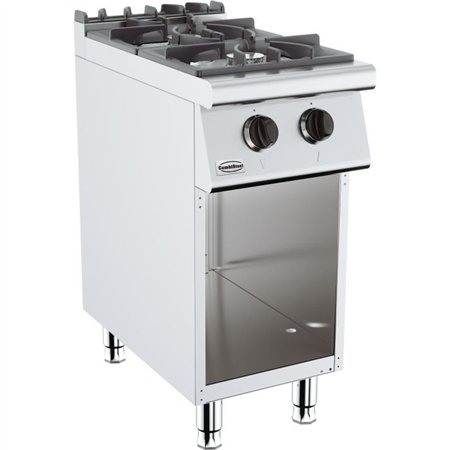 Aragaz pe gaz, 2 arzătoare, BASE 700 GAS RANGE 2 BU., Combi Steel
