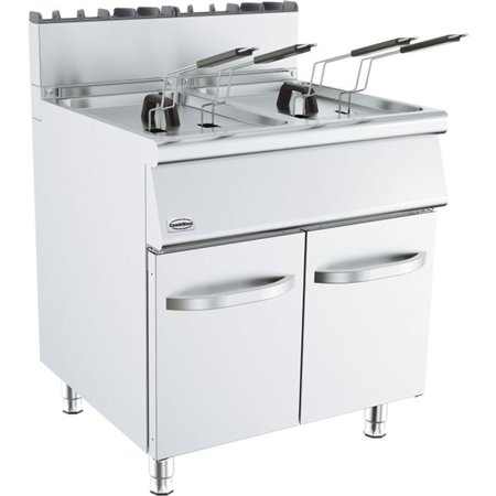 Prăjitor cu ulei, 2 cuve de 15L, BASE 700 GAS FRYER 2X15L, Combi Steel