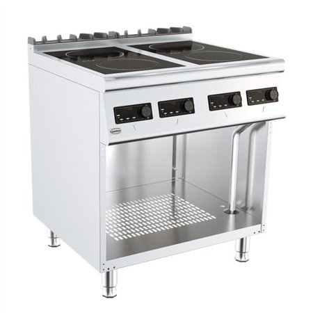 Plită electrică cu inducție, 4 zone de gătit, BASE 700 INDUCTION ELECTRIC RANGE 4 PL., Combi Steel
