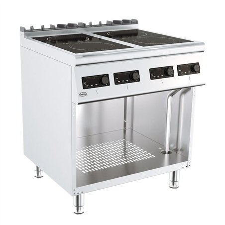 Plită electrică cu inducție, 4 zone de gătit, BASE 700 INDUCTION ELECTRIC RANGE 4 PL., Combi Steel