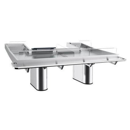 Mese de expunere pește, 2 niveluri, 1 compartiment, FISH COUNTER, Combi Steel