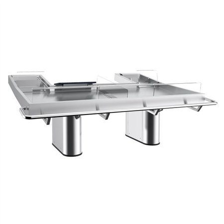 Mese de expunere pește, 2 uși, 1 nivel, FISH COUNTER, Combi Steel
