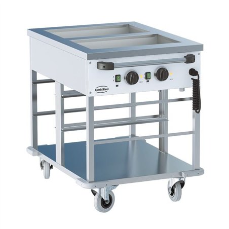 Trolly Bain-Marie, 2 compartimente, Combi Steel