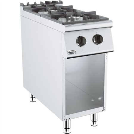 Aragaz profesional pe gaz, 2 arzătoare, BASE 900 GAS RANGE 2 BU., Combi Steel