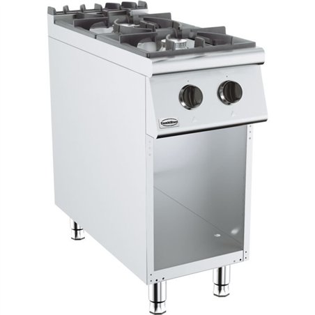 Aragaz profesional pe gaz, 2 arzătoare, BASE 900 GAS RANGE 2 BU., Combi Steel