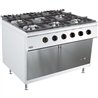 Aragaz profesional pe gaz, 6 arzătoare, BASE 900 GAS RANGE 6 BU., Combi Steel