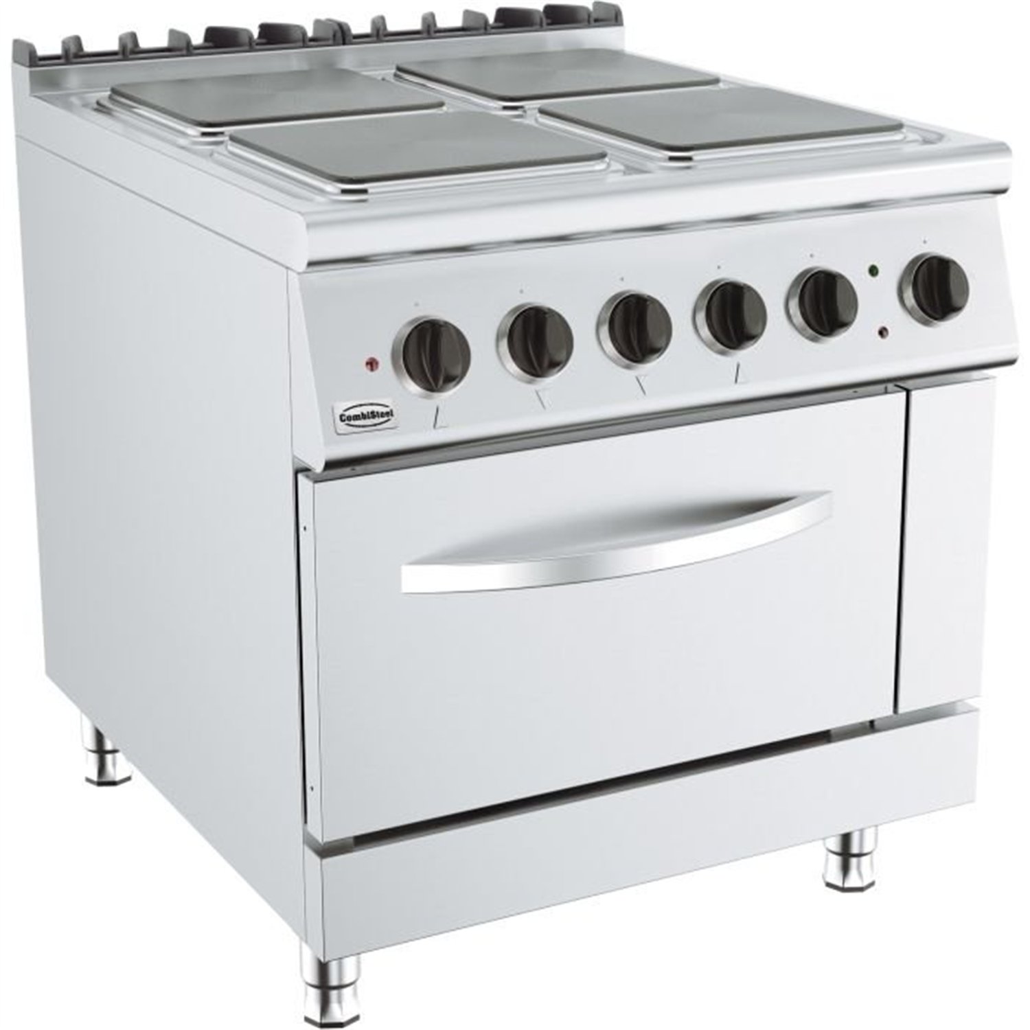 Aragaz electric, 4 plite, cu cuptor electric, BASE 900 ELECTRIC RANGE 4 PL. EL. OVEN, Combi Steel