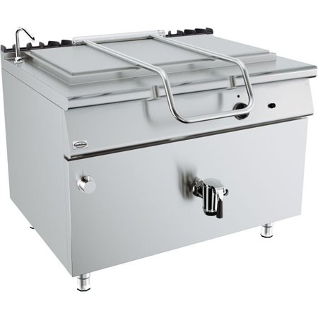 Vas de fiert gaz, 250L, încălzire indirectă, BASE 900 GAS BOILING PAN 250L - INDIRECT HEATING, Combi Steel