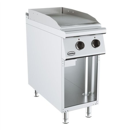 Plită de gătit, cu suprafață striată, electrică, BASE 900 EL. FRY TOP GROOVED, Combi Steel