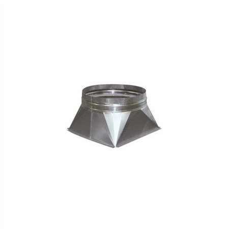 Convertor pătrat în rotund, Ø 200, Combi Steel