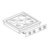 Plită ceramică, 4 zone de gătire, CERAMIC RANGE 4 ZONES, Combi Steel