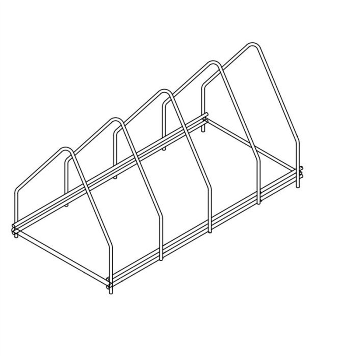 Raft pentru tăvi, 4 niveluri, SS TRAY RACK 4, Combi Steel