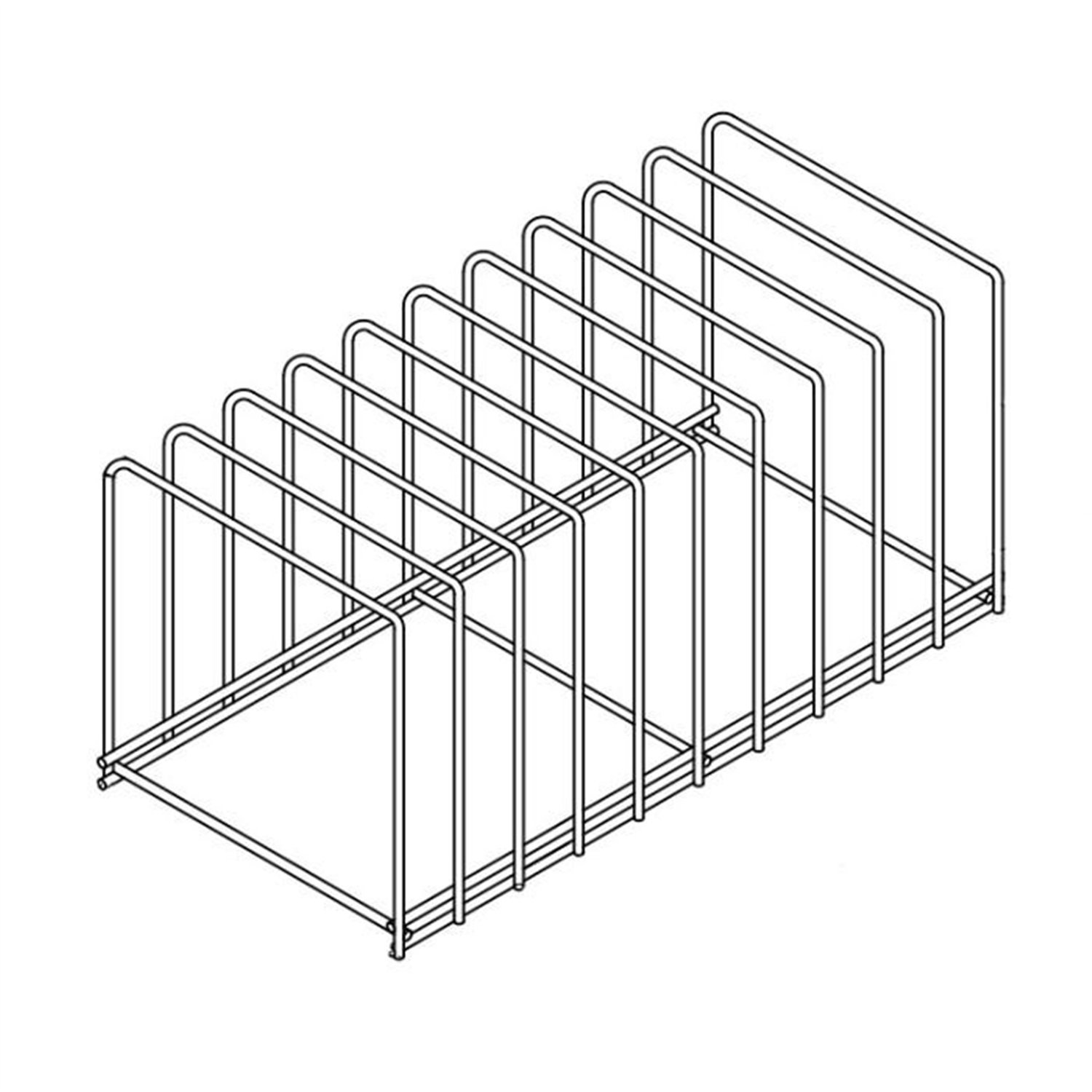 Raft pentru tăvi, inox, 10 tăvi, SS TRAY RACK 10, Combi Steel