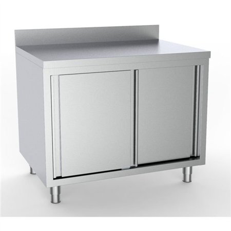 Masă de lucru cu uși glisante, 2000 mm, 700 WORKTABLE SLIDING DOORS UPSTAND 2000, Combi Steel