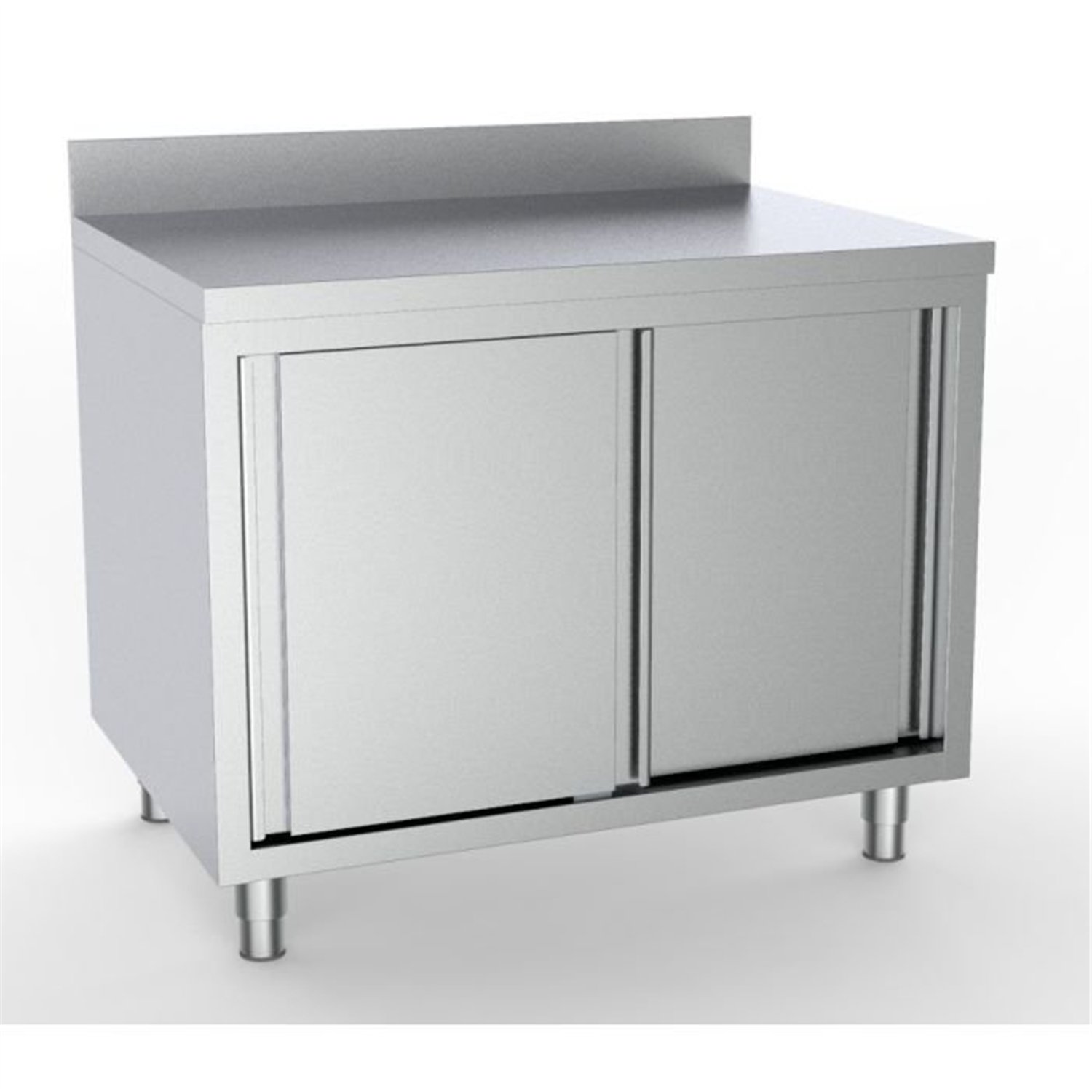 Masă de lucru cu uși glisante, 2000 mm, 700 WORKTABLE SLIDING DOORS UPSTAND 2000, Combi Steel