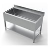 Chiuvetă profesională, unitate cu chiuvetă mare, SINK UNIT 1400, Combi Steel