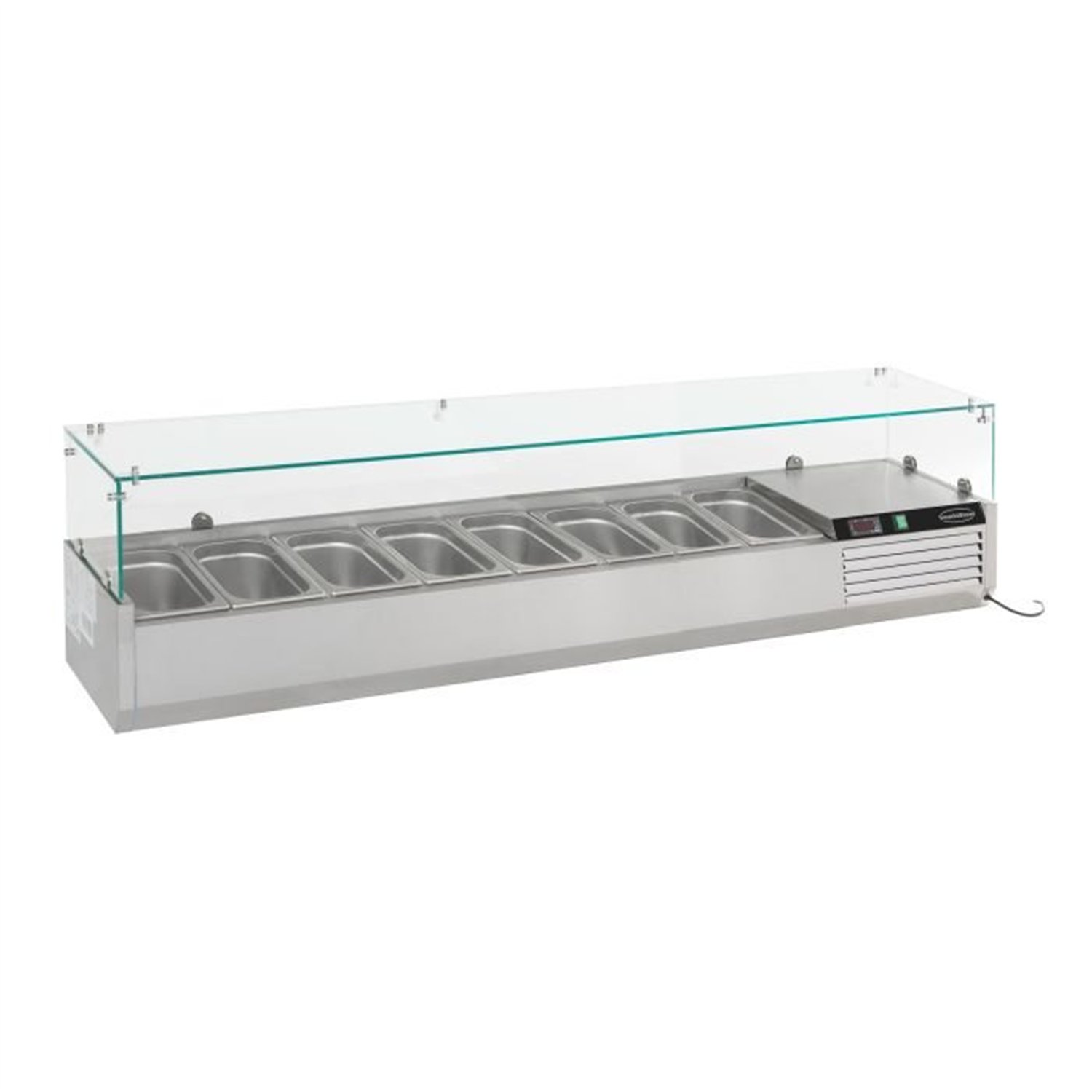 Blat frigorific, 8 compartimente GN 1/3, REFRIGERATED COUNTER TOP 1/3 GN x 8, Combi Steel
