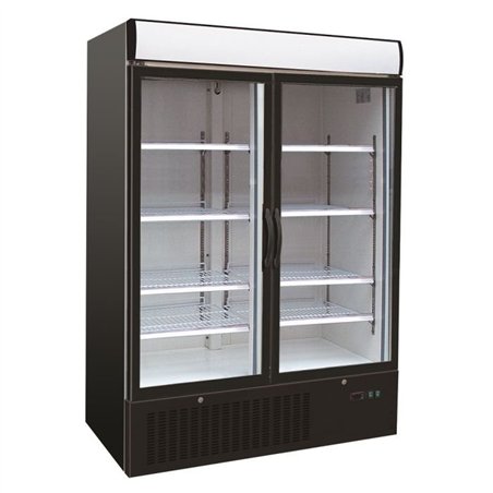 Vitrină frigorifică cu 2 uși din sticlă, Combi Steel