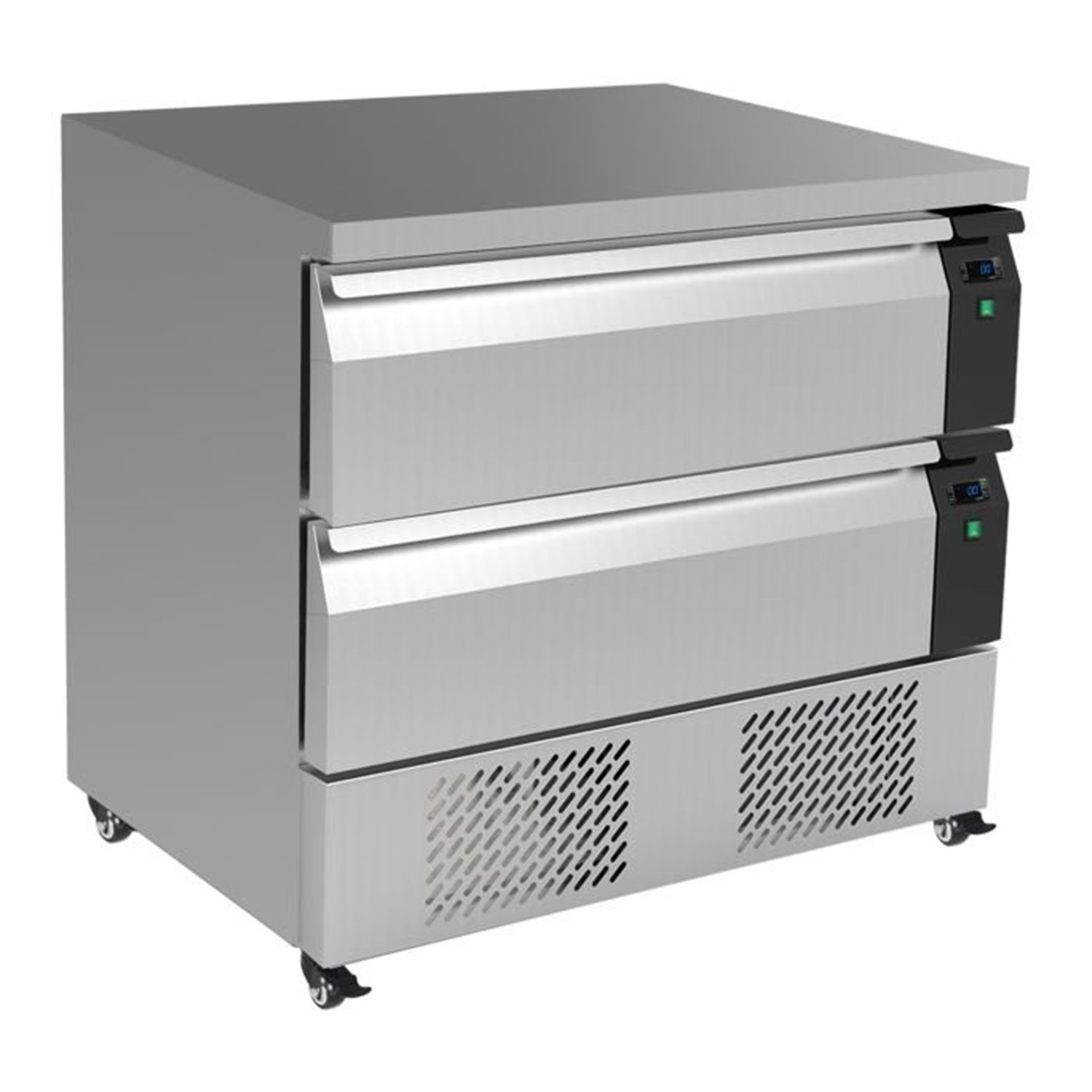Masă refrigerată/congelată, 2 sertare, 4x 1/1GN, REFRIGERATED/FREEZER COUNTER SWITCHABLE 2 DRAWERS 4X 1/1GN, Combi Steel