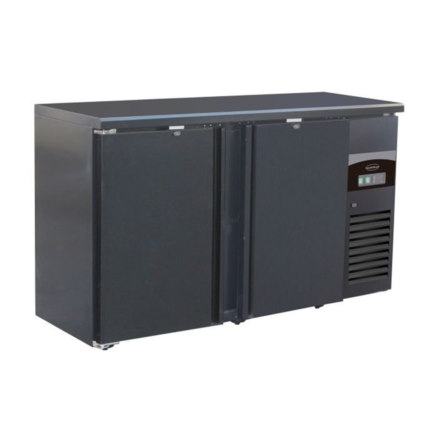 Răcitor băuturi, 2 uși, design elegant, BARCOOLER BLACK 2 DOORS, Combi Steel