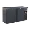 Răcitor băuturi, 2 uși, design elegant, BARCOOLER BLACK 2 DOORS, Combi Steel