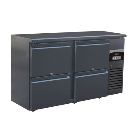 Răcitor băuturi, 4 sertare, BARCOOLER BLACK 4 DRAWERS, Combi Steel
