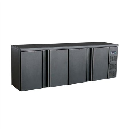 Răcitor băuturi, 4 uși, design elegant, BARCOOLER BLACK 4 DOORS, Combi Steel