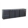 Răcitor băuturi, 3 uși și 2 sertare, BARCOOLER BLACK 3 DOORS AND 2 DRAWERS, Combi Steel