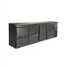 Răcitor băuturi, 2 uși și 2 sertare, BARCOOLER BLACK 2 DOORS AND 2 DRAWERS, Combi Steel