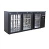 Răcitor backbar, 3 uși din sticlă, BLACK, Combi Steel