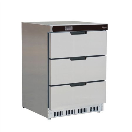 Refrigerator cu 3 sertare, model countertop, SS 3 DRAWERS, Combi Steel