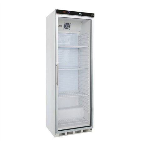 Refrigerator cu ușă din sticlă, 1 compartiment, Combi Steel