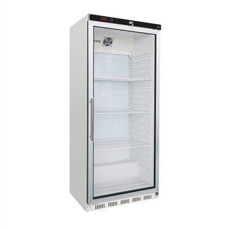Refrigerator cu ușă din sticlă, 1 compartiment, Combi Steel