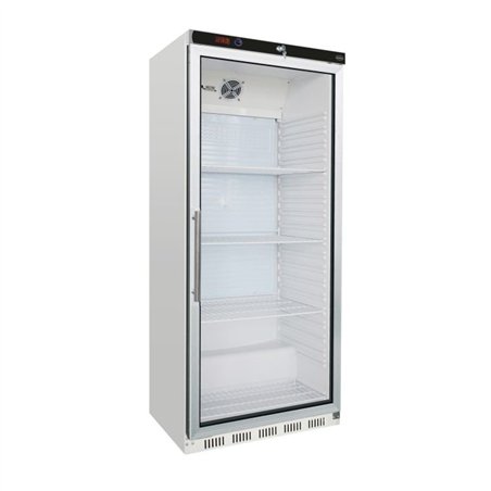 Refrigerator cu ușă din sticlă, 1 compartiment, Combi Steel